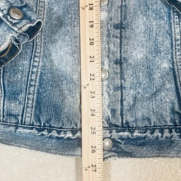 Levi's Denim Jacket Mens XL Blue Acid Wash Trucker Sherpa Fleece Lined 70520 - Picture 5 of 12